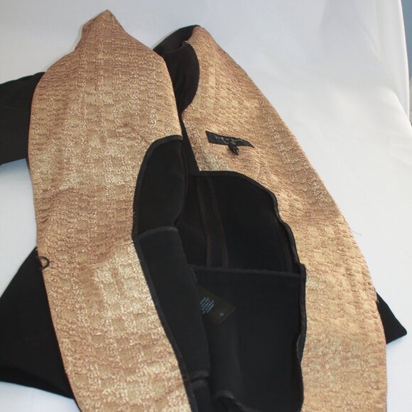 Rag & Bone Black Tuxedo Jacket with Gold Lapels Size 8 - Picture 10 of 10